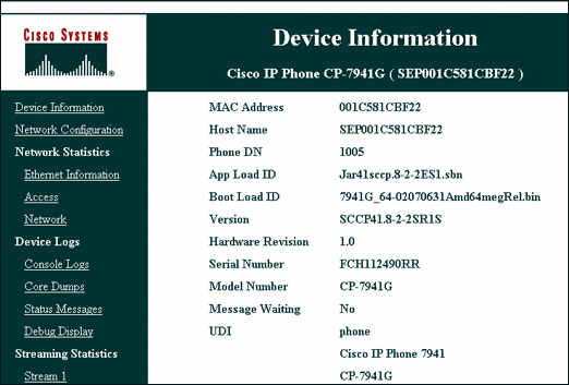 Device Information